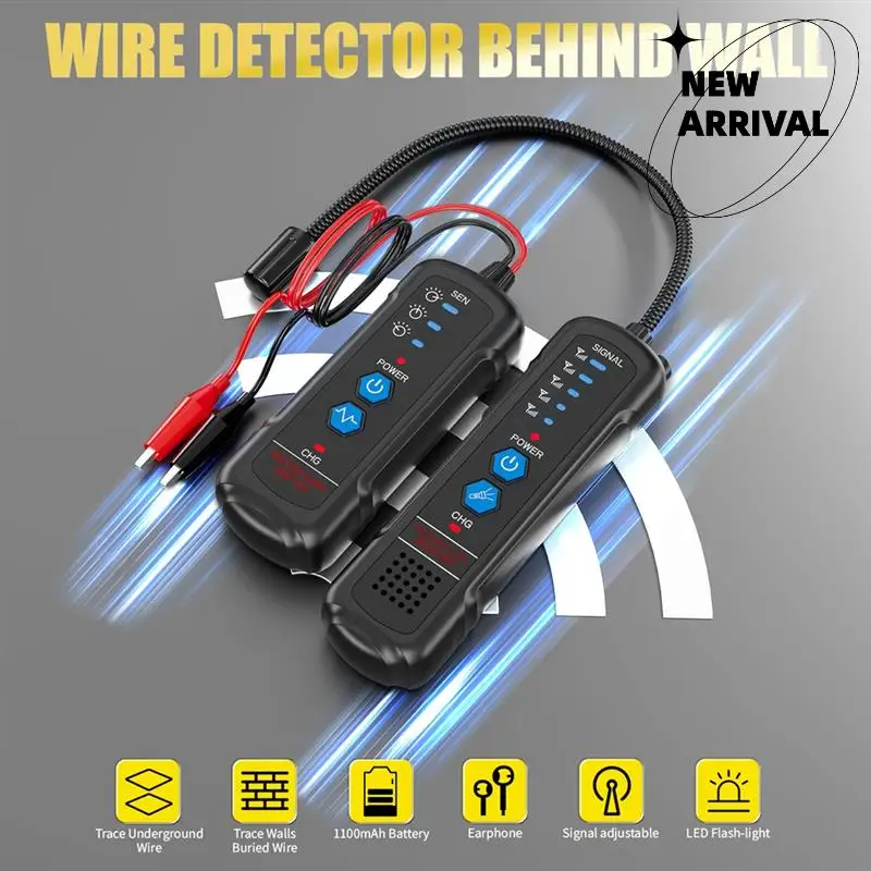 Underground Wire Locator Detects Buried Power Cable Electrical Circuit Tracer Detects Buried Power Cable Locator-Y47A