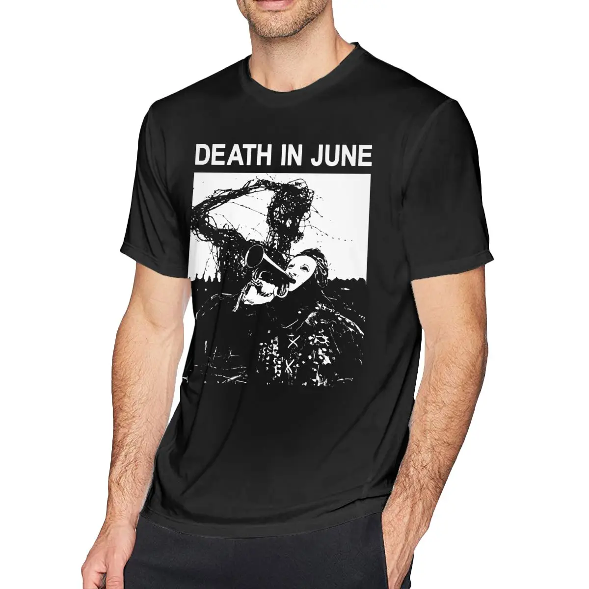 Death In June Last Little To T Shirt Men Vintage Washed  Cotton For Men Streetwear Harajuku Male T-Shirt 2024 New