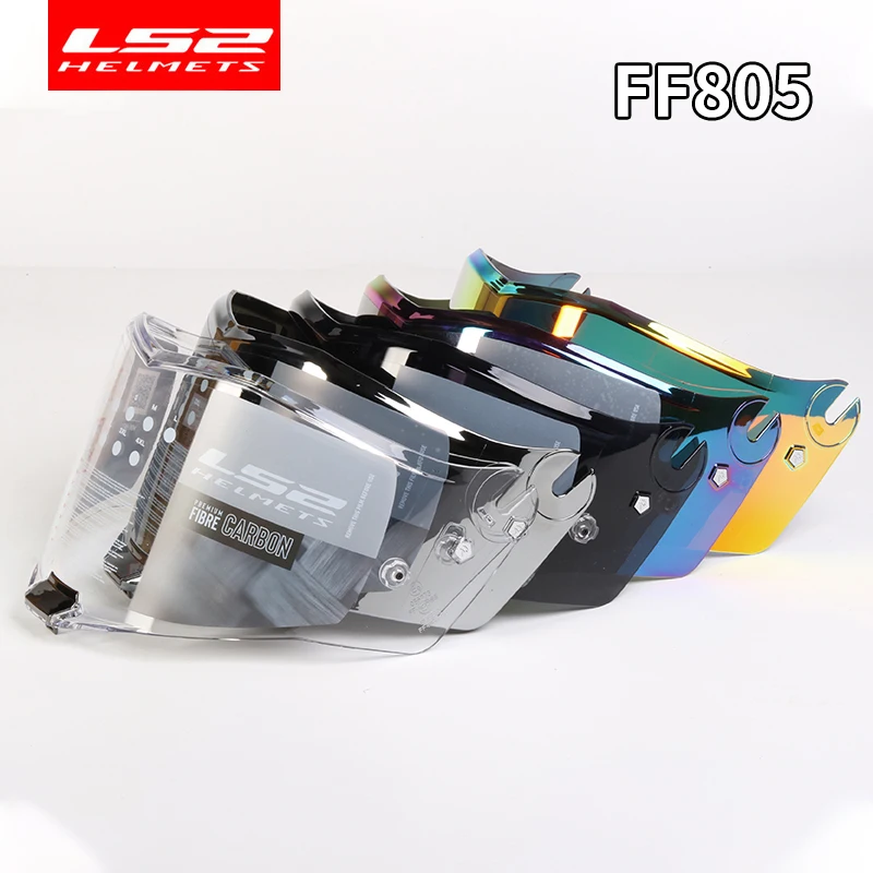 Original LS2 FF805 Motorcycle Helmet Visor ls2 THUNDER helmets transparent gold lens shield