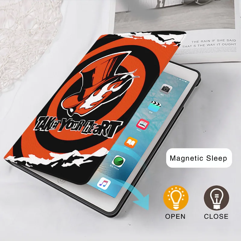 PERSONA P5 Anime Game Case For iPad 10.2 7th 8th 9th 10th Air1 2 3 4 5 Mini 1 2 3 5 6 Case Luxury Silicone iPad Pro 10.9 11 10.9