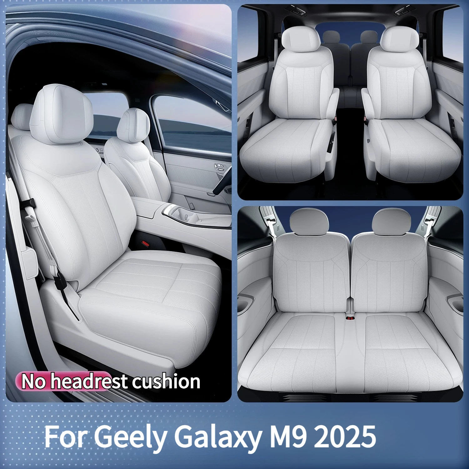 For Geely Galaxy M9 2025 Seat Cushion All-Season Universal Seat Cover Comfortable and Breathable Interior Accessories