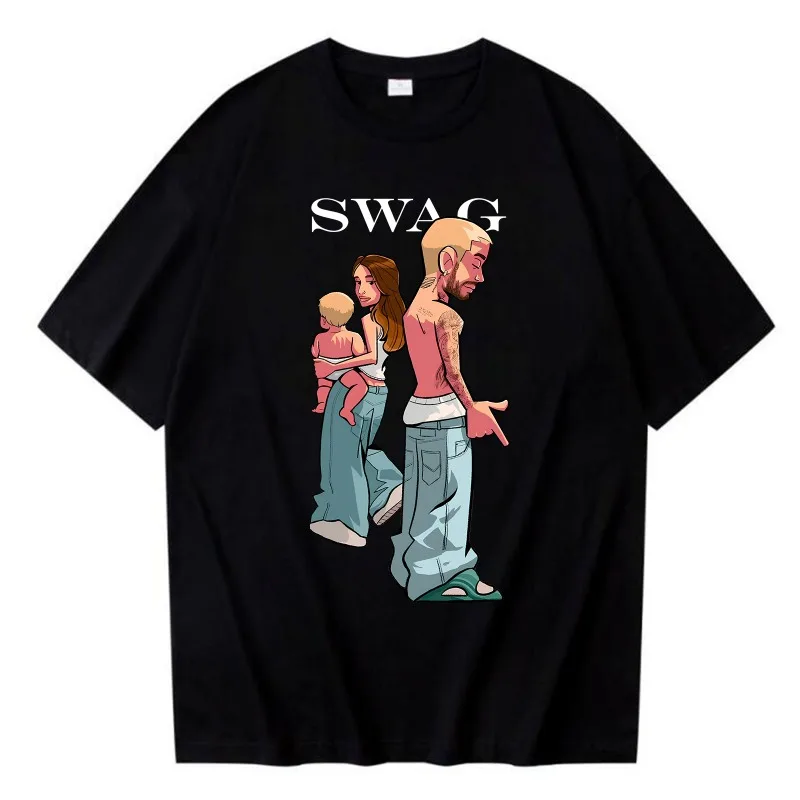 

Justin Bieber SWAG 2025 Album Summer Fashion T-shirt Harajuku Women Cotton Girl O-neck Summer Shirt Tops Clothing
