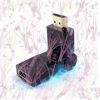 1/2/5pcs HDMI Male to Female Connector 360 Rotation Adjustable HDMI-compatible Plug Adapter Extension Cable Converters for PC 4K