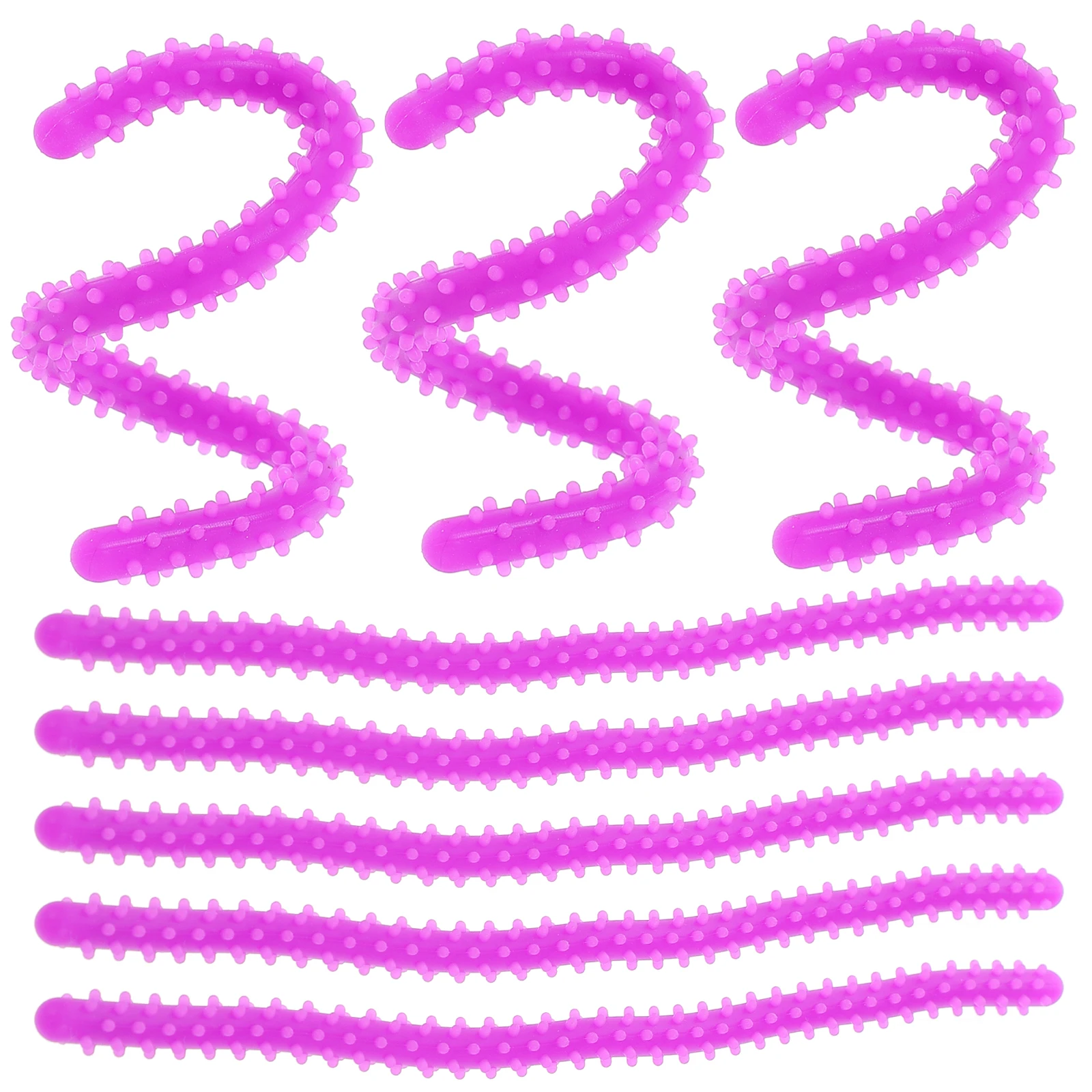 

10Pcs Spiral Perm Rods Silicone Flexible Hair Curlers Reusable Lightweight Portable for Home Salon Spiral Hair Curling Tools