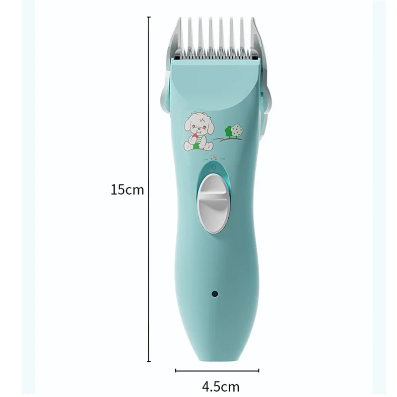 Quiet Electric Children\'s Hair Clipper Ceramic Blade Baby Hair Trimmer Rechargeable Waterproof Haircut Kit For Kids Grooming