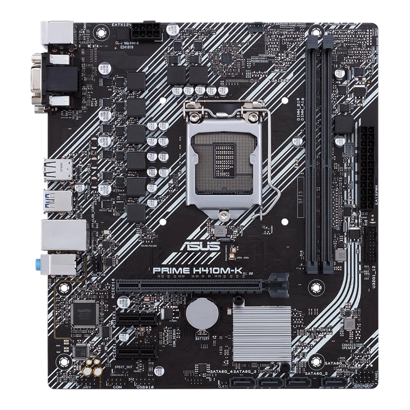 

Full New Asus PRIME H410M-K Original Desktop Intel H410 H410M DDR4 Motherboard LGA 1200 i7/i5/i3 USB3.0 M.2 SATA3