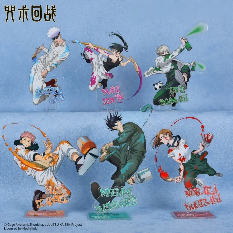 

Anime Jujutsu Kaisen Character Itadori Yuji Gojo Satoru Fushiguro Megumi Acrylic Standing Desktop Decor Toy Fan Collection Gift