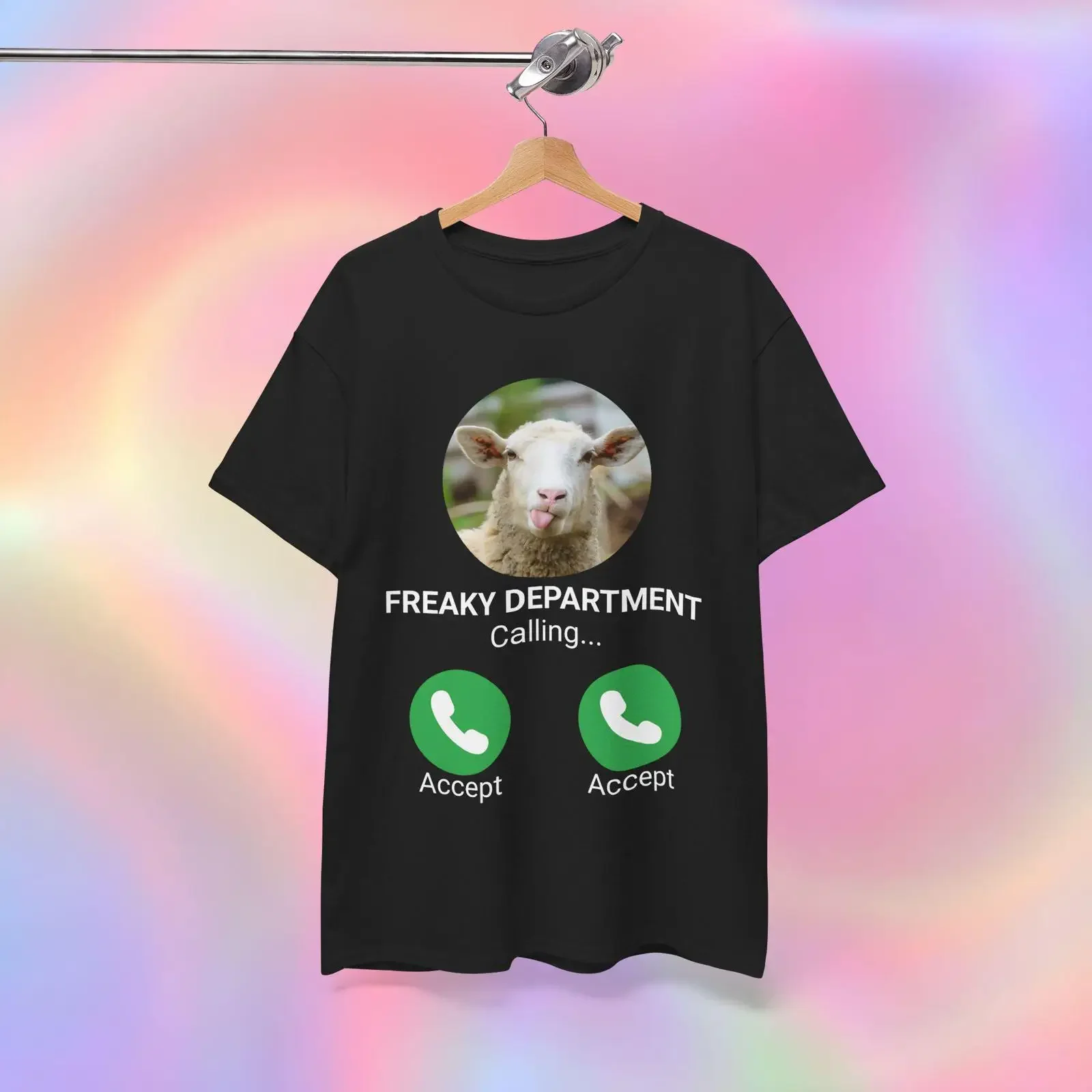Freaky Department T shirt Sheep Meme gift for her vintage Washed Stretched Slightly fashion Comfortable Stylish