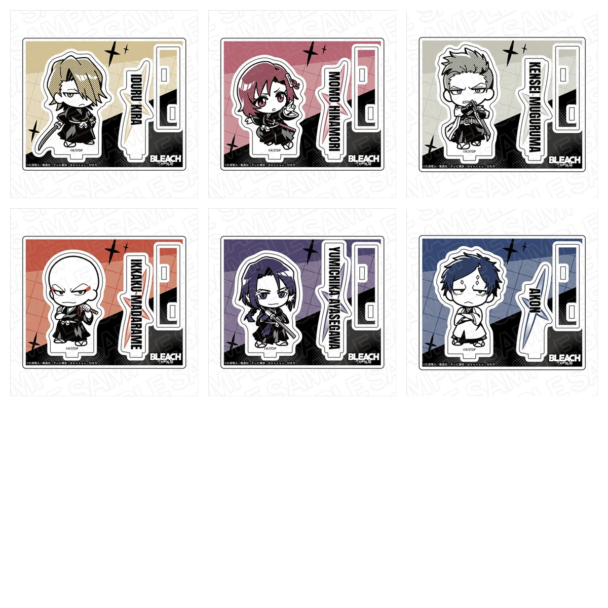 

Game Kensei Muguruma Ikkaku Madarame Yumichika Ayasegawa Acrylic Stand Doll Anime Figure Model Cosplay Toy Gift