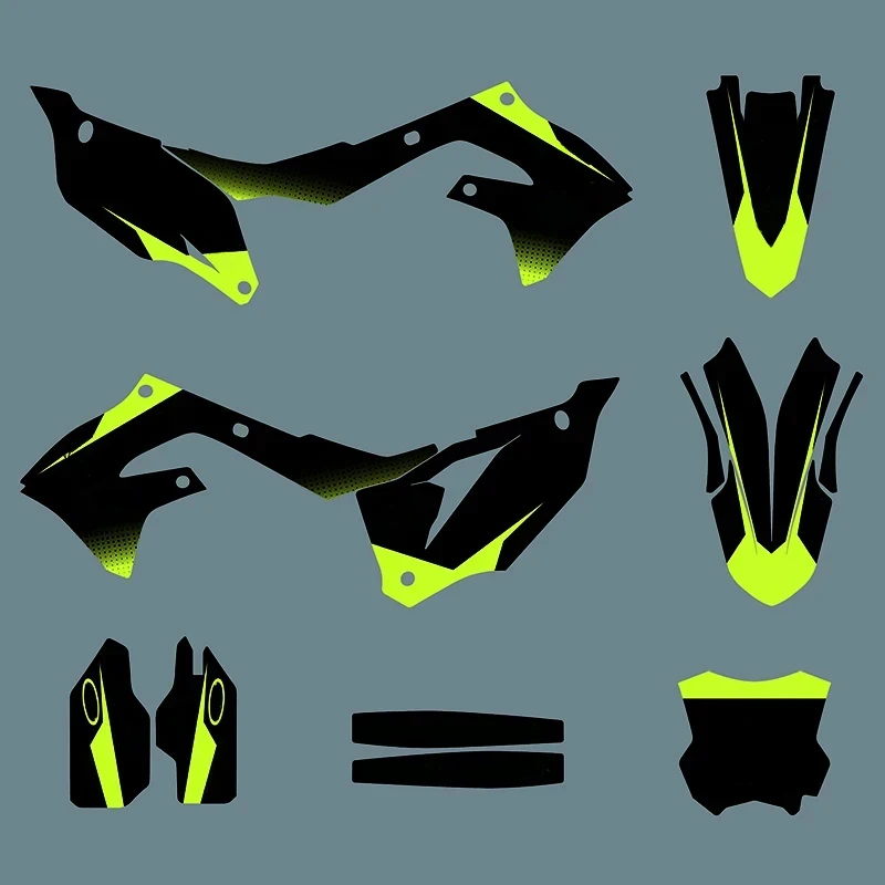 9 Style For Kawasaki KX250F 2021 - 2023 KX450F 2019 - 2023 Motorcycle Sticker Kit KXF250 KXF450 Graphic Decal KX 250F KX 450F