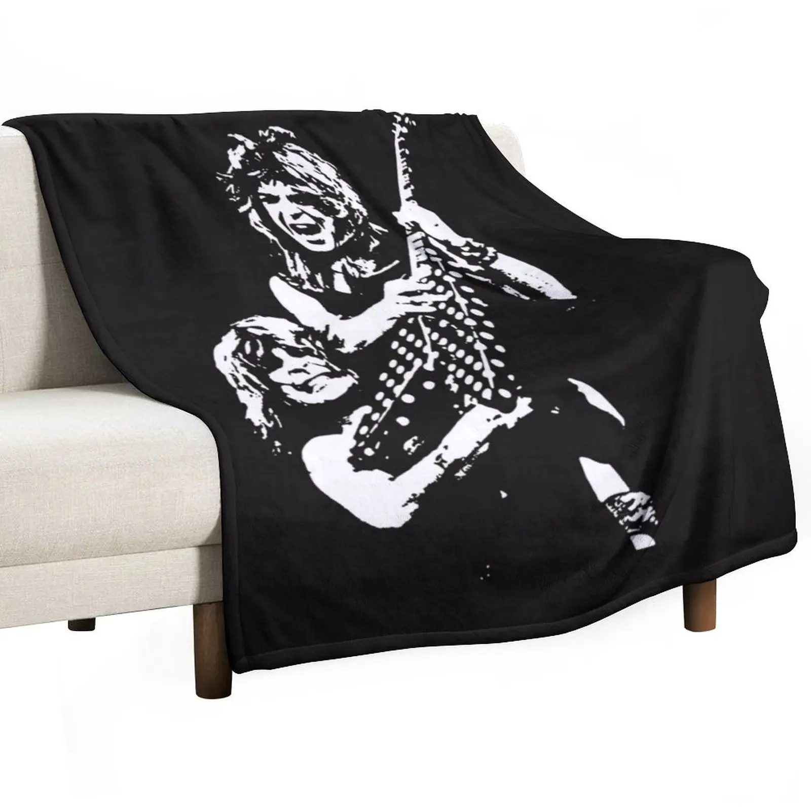 

Randy Rhoads Tribute Throw Blanket Cute Plaid halloween Plaid Blankets