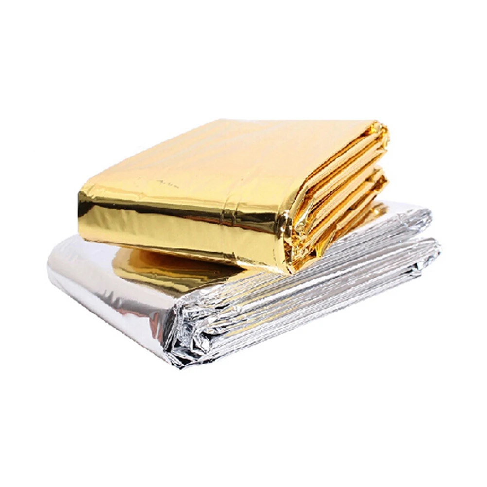 

Emergency Foil Thermal Blanket Warm Reflective Waterproof Outdoor Survival Camping Gear Safety Tool for Hiking Adventure