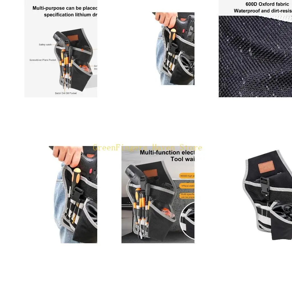 

F68D Многофункциональная сумка для ремней Портативный оксфордский ткани ремень инструмента с карманами садоводство