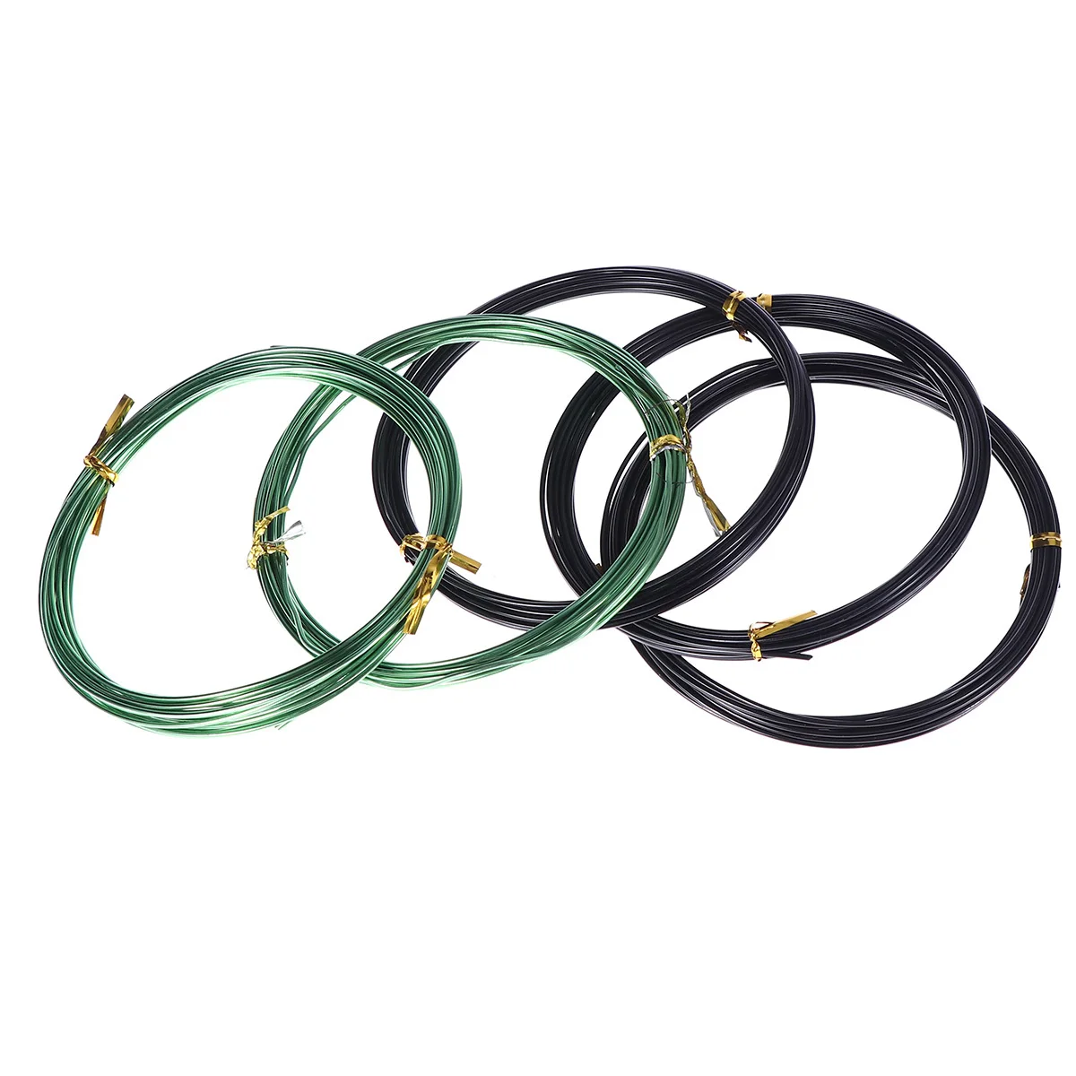 

5 Rolls DIY Aluminum Wire Set Colored Flexible Craft Wire for Gardening Jewelry Making Beads Necklace Bracelet