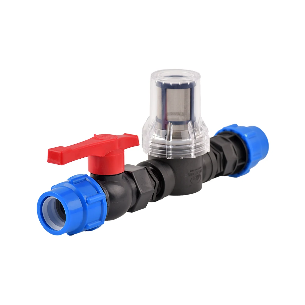 Outer Diameter PE PVC 25/32mm Water Pipe Quick Connector Filter Garden Irrigation System Hose Strainer Filtration