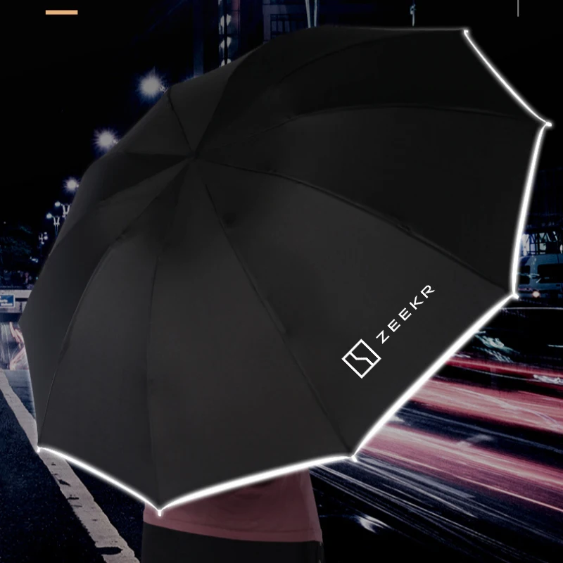 Metal Car Automatic Folding Windproof Sunshade Umbrella For ZEEKR X 001 007 009 2022 2023 2024 Automotive interior Accessories