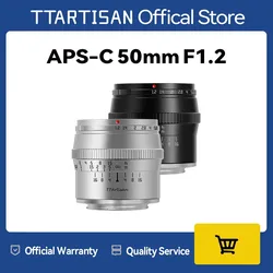 TTArtisan 50mm F1.2 Large Aperture Portrait Camera Lens for Sony E Mount FUJIfilm X Canon M Nikon Z Panasonic Olympus M43 Lens