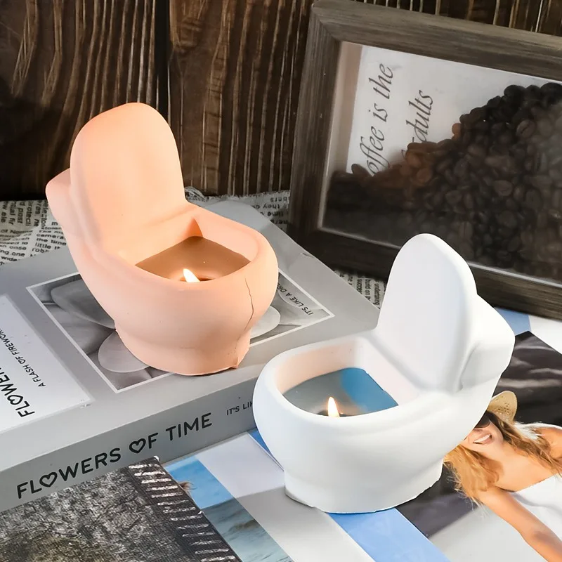Creative Toilet Scented Candle Silicone Mould