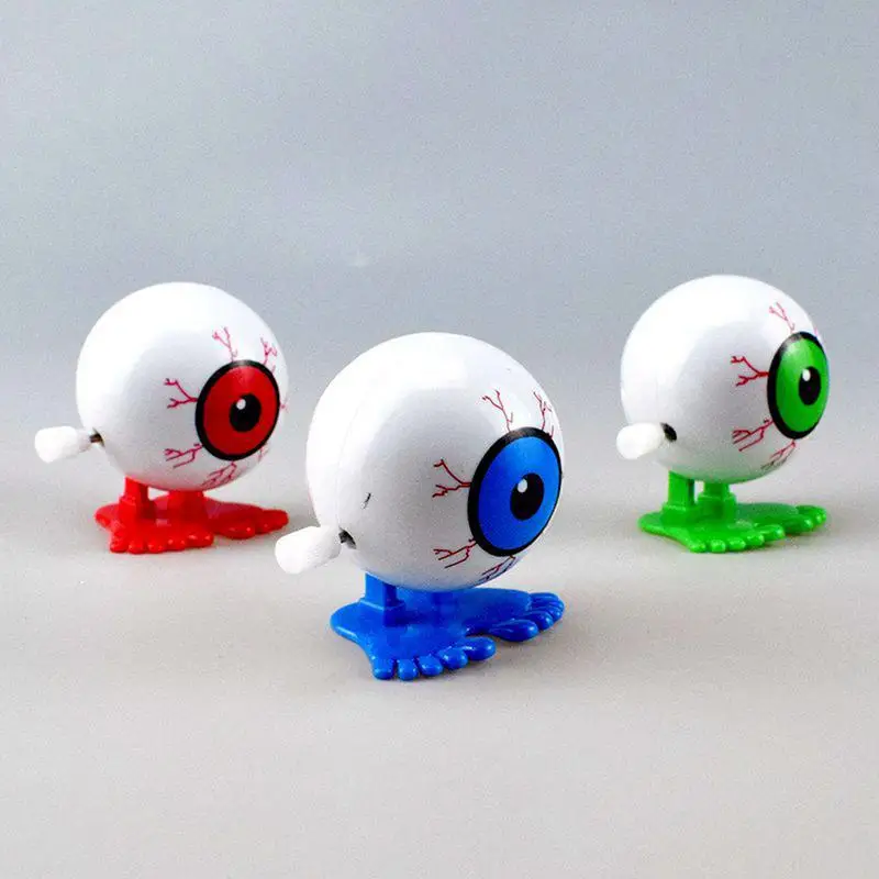 Halloween Wind Up Toys Funny Eyeball Clockwork Horror Props Small Novelty Toys For Halloween Treat Bag Filler Prizes Home