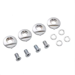 4Pcs Stainless Steel Roller Skates Shoes HV Mushroom Heads Nail Button Screws Gaskets Inline Skating Cuff Screws Inner Dia. 10mm