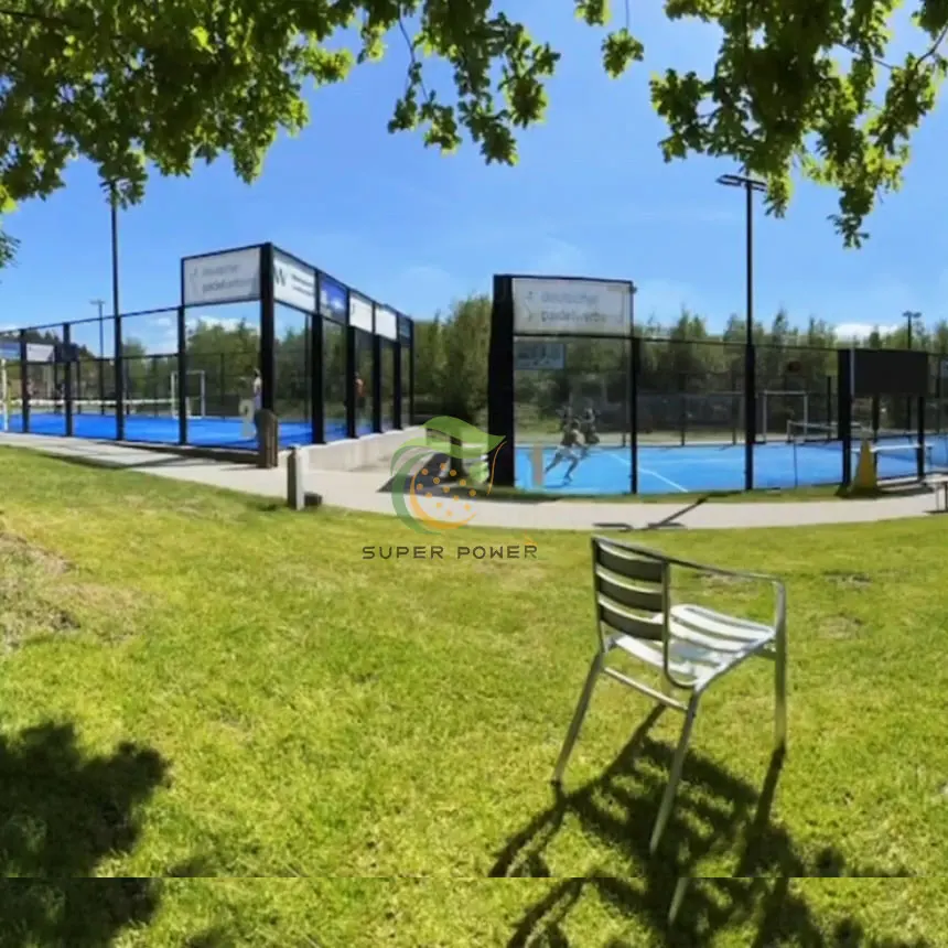China Supplier Easy To Install Outdoor Paddle Ball Tennis Court Sport Equipment Indoor Padel Court