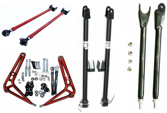 Modified for racing competition BMW E36 E46 front and lower swing arm large angle, rear beam angle adjustment tie rod