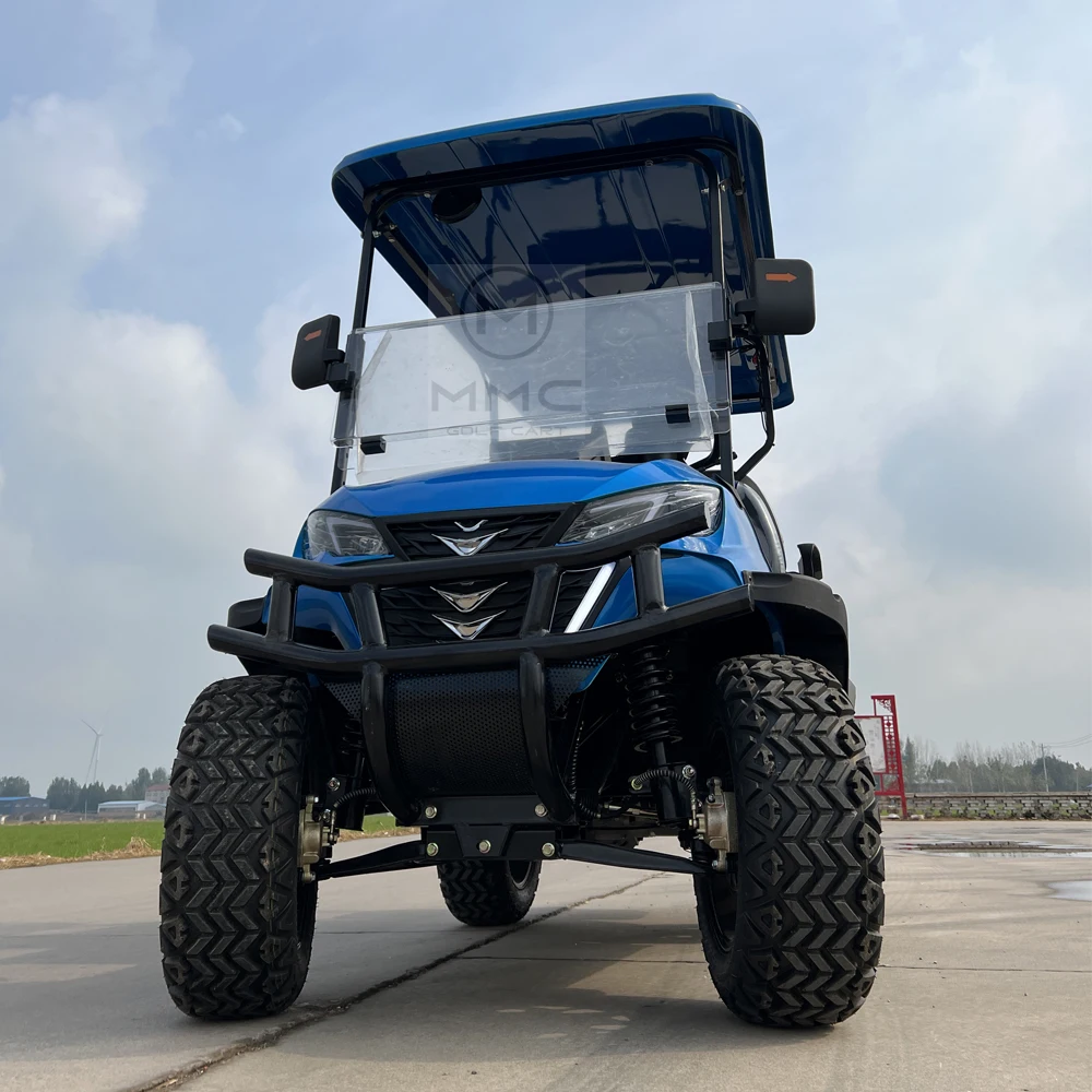 2024 New Launched 2 4 6 Seats 5000W 7.5kw AC Mortor 48V 72V Lithium Battery Electric Hunting Buggy Golf Cart