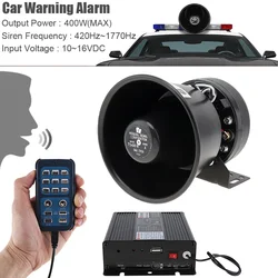 12V 18 Tone 150dB Wireless Electronic Siren Loud 200W Car Warning Alarm Police Siren Horn Speaker with MIC System Car Ccessories