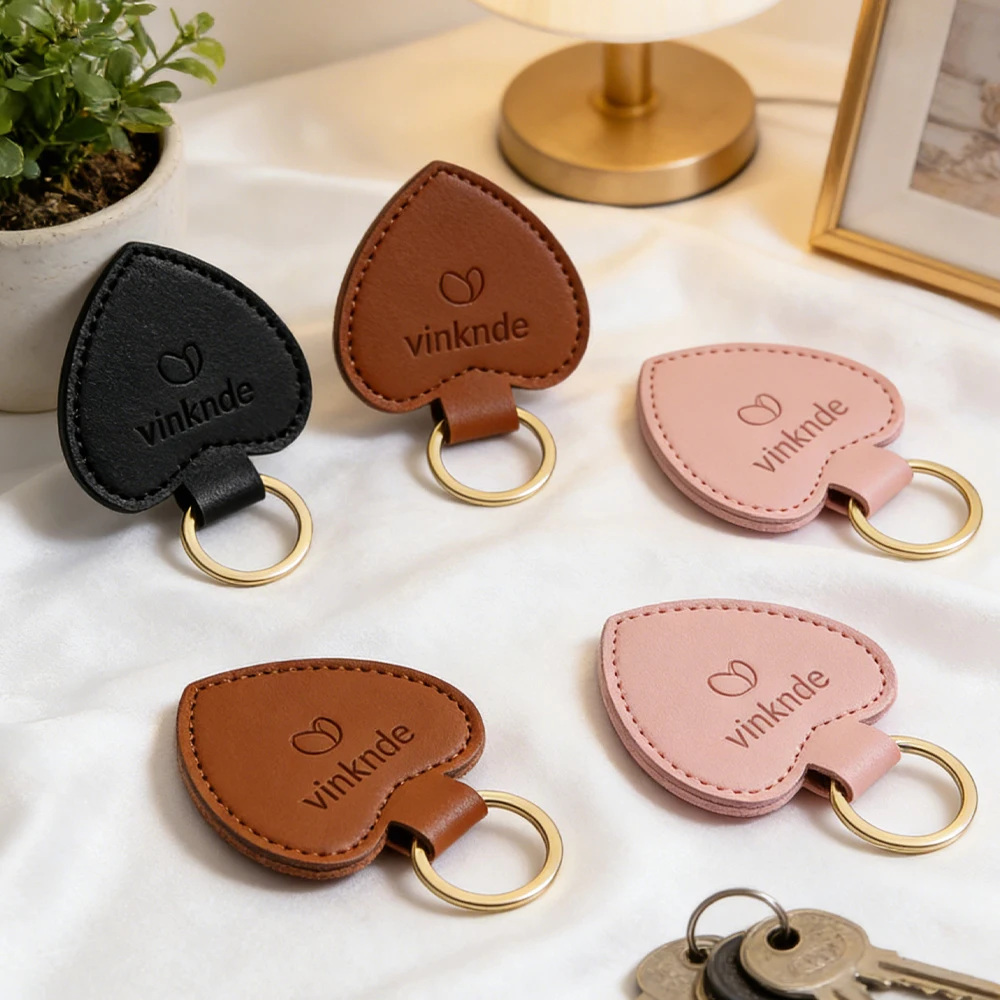 

Кожаный брелок в форме сердца с индивидуальным логотипом, из натуральной кожи, для свадебных подарков, сувениров и аксессуаров