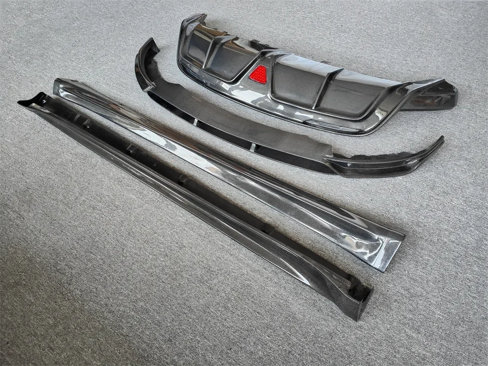 True Carbon Fiber Body Kit for  Y CM Style Front Lip Rear Diffuser Side Skirt