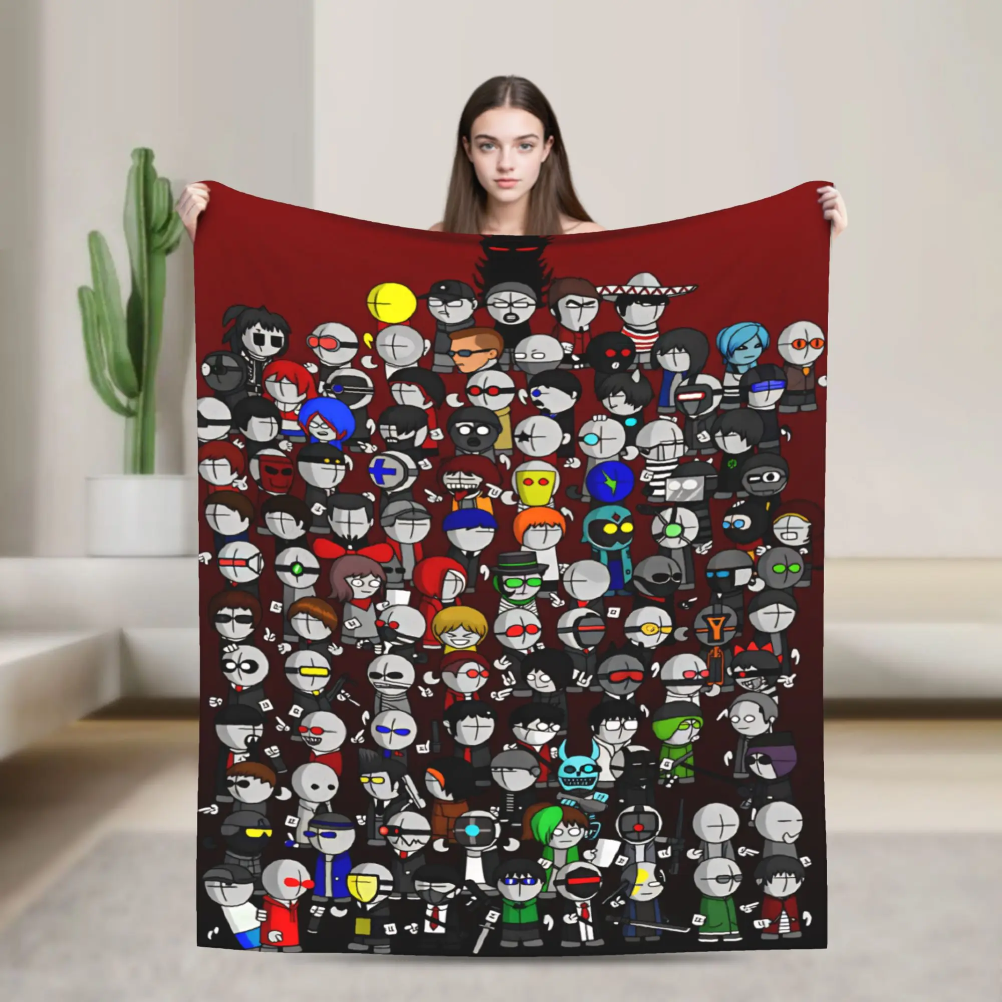 MADNESS COMBAT Blanket  Camping Flannel Throw Blanket For Couch Bed Warm Custom Quality Bedspread Gift Idea