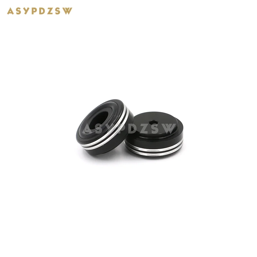 4PCS 30*13mm Decorative stripes Full aluminum Amplifier Speaker machine feet Shock pad Silver/Black (Optional)