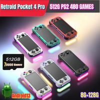 Retroid Pocket 4 Pro 4.7 Inch 8G+128GB RP4 Pro Retro Portable Handhelds Console Video Game Android13 WiFi 6.0 Bluetooth 512G PS2