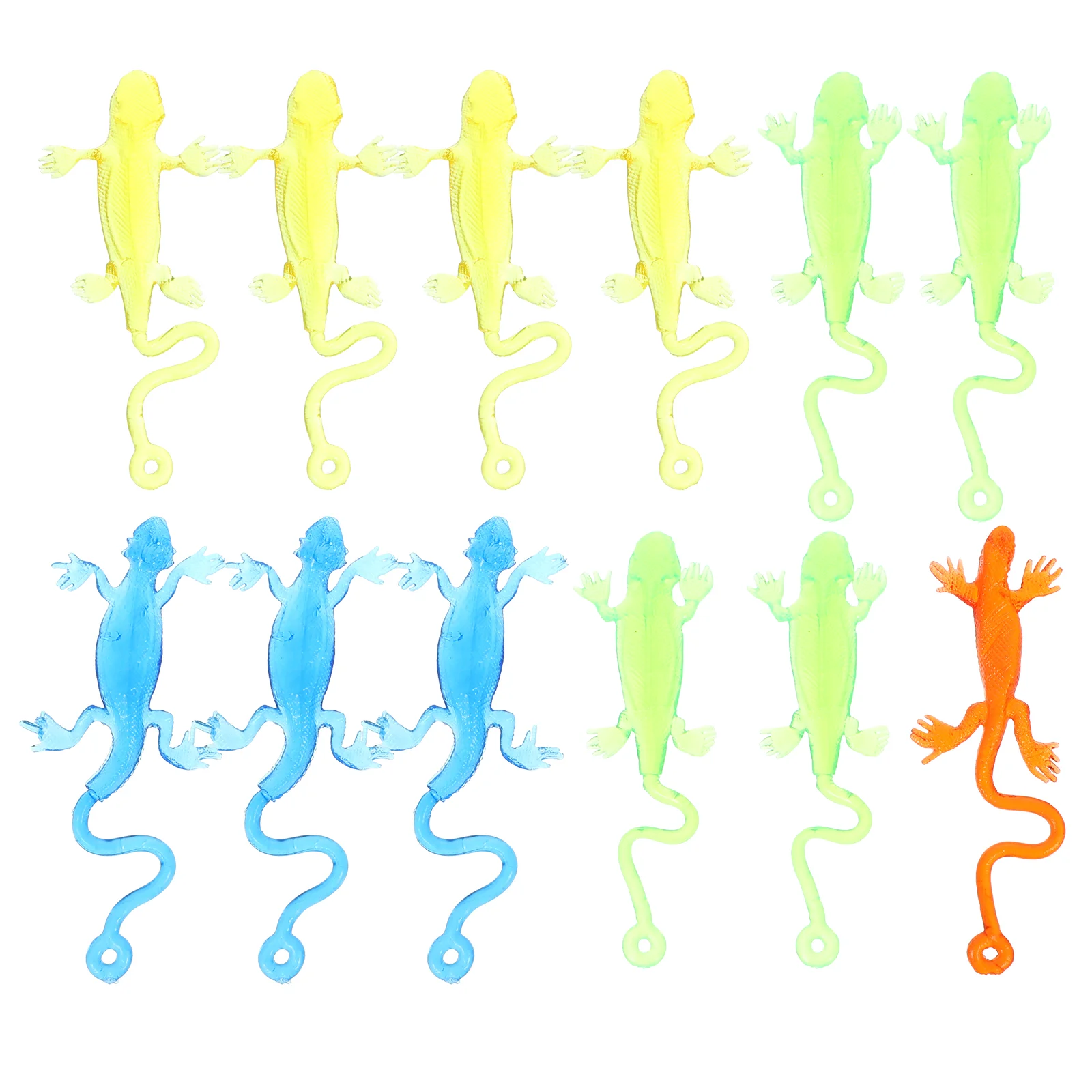 12 Pcs Toy Lizard Stocking Stuffers for Adults Funny Party Supplies Sticky Stretchable Gecko