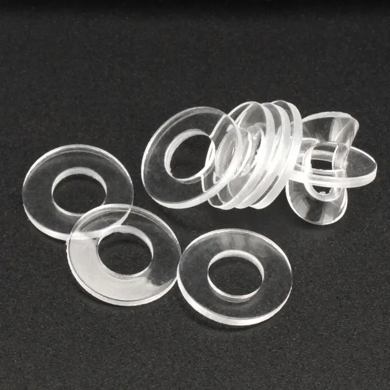 Joint d\'étanchéité en plastique PVC transparent souple et dur, entretoise de bague simple isolante, rondelle plate, M1.6, M2, M2.5, M3 figuré, M5,