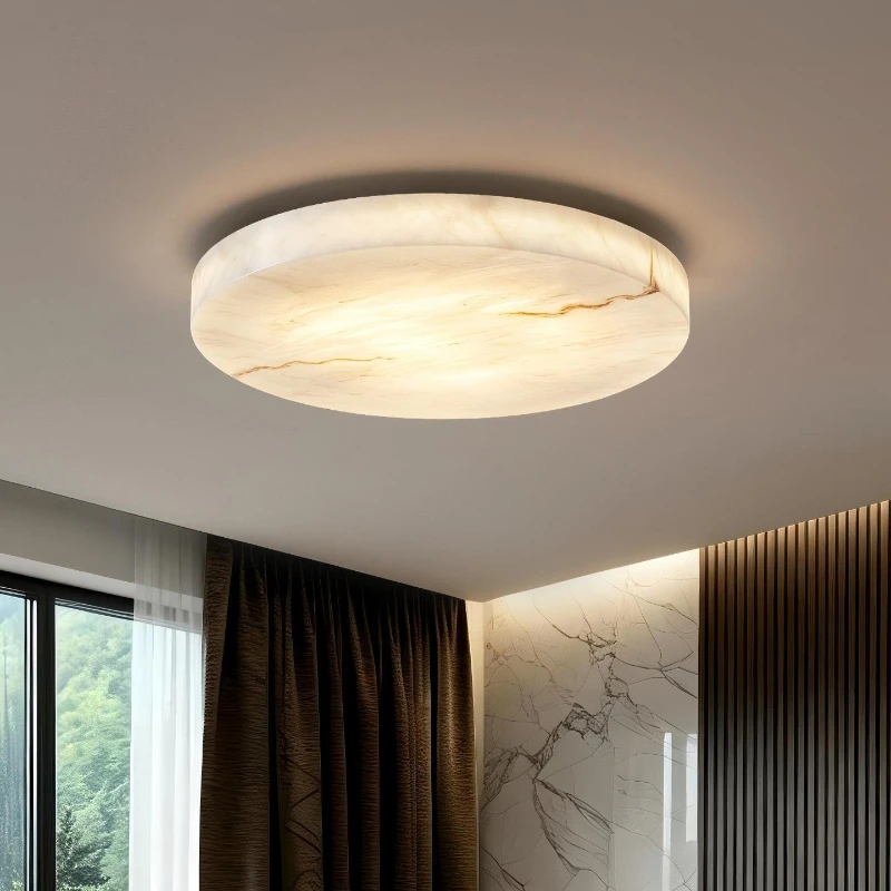 New Resin Imitation Marble Ceiling Light Living Room Bedroom Balcony Foyer Bathroom Minimalist High End Decoration Fixture