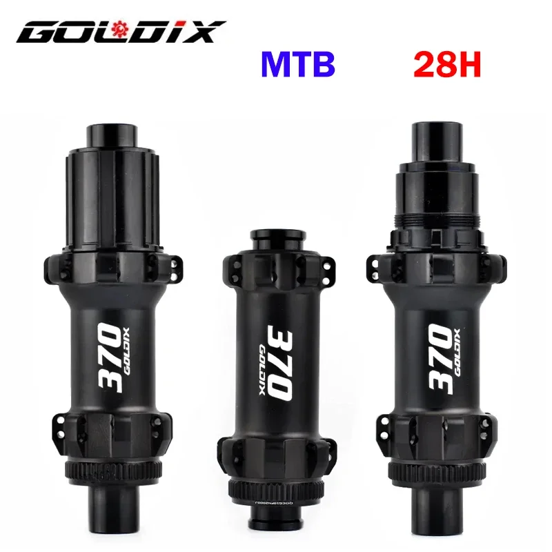 GOLDIX M370 36T Ratchet Bicycle Hubs 28 Hole Straight Pull Spoke Center Lock Brake Mountain Bike Bearing Hub HG/XD/MS Hub Body