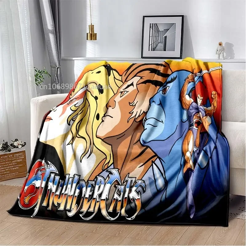 Thundercats Flannel Blanket Cartoon Soft Cover Lightweight Warm Plush Childre Gifts Bed Sofa Chair All Season Blanket