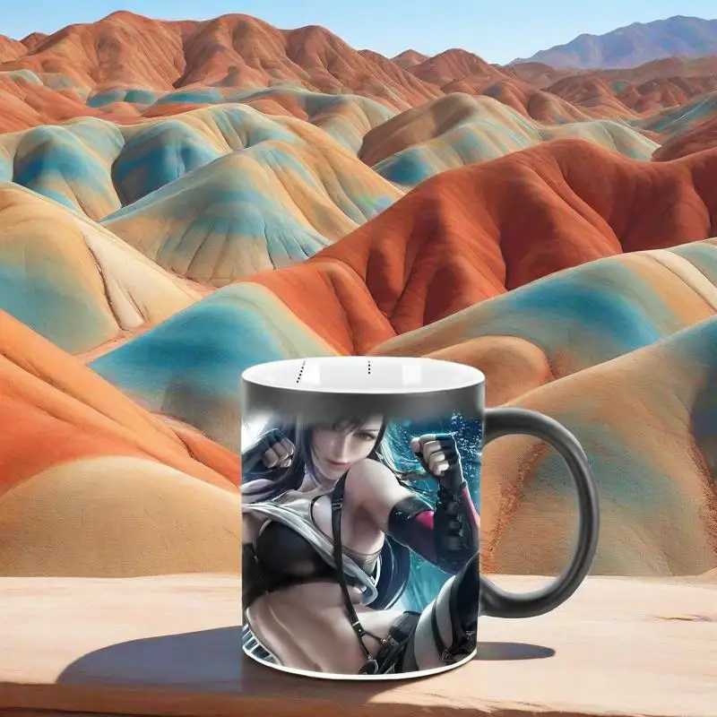 Ceramic Mugs Coffee Cups Sexy Anime Pictures Mug BSKT-247 Color Change Mugs Custom Cup Sublimation Blanks Drinkware Dad Gifts