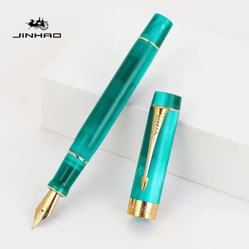 JINHAO 100 Fountain Pen Centennial Arrow Shaped Pen Golden Clip with Converter School Office Supplies  Writing Stationery