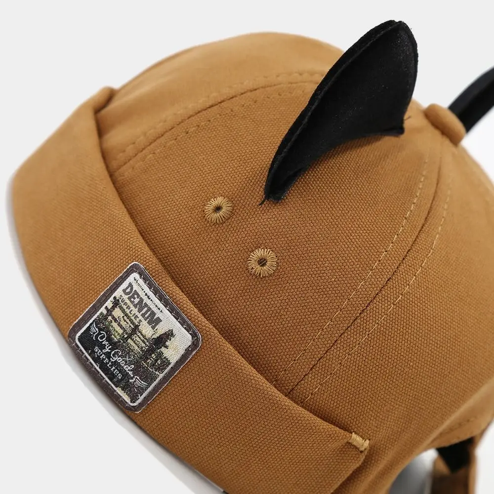 أزياء لطيف آذان القط Brimless قبعة الهيب هوب قابل للتعديل قبعة صغيرة بلون توالت الكفة البطيخ دوكر قبعة في الهواء الطلق يوميا #5