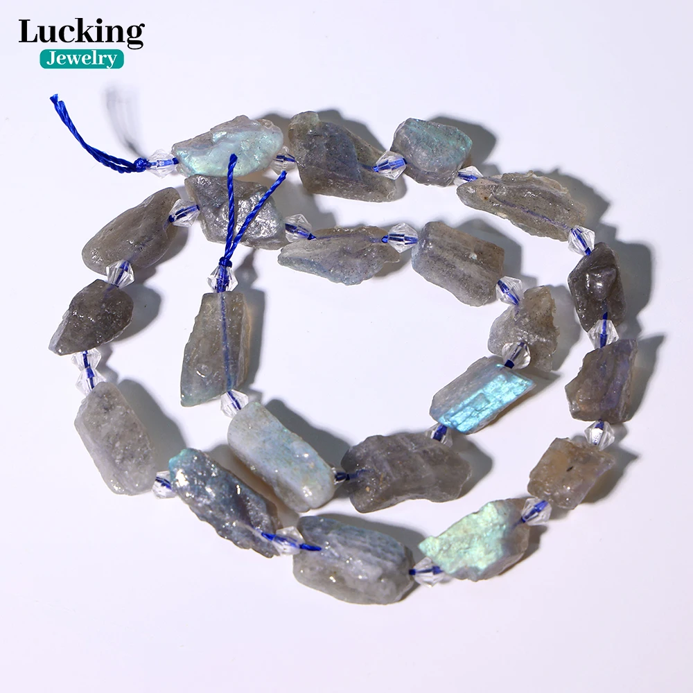 

A+ Natural Labradorite Irregular Beads Raw Ore beads for Jewelry Making DIY Bohemian Bracelet Necklace