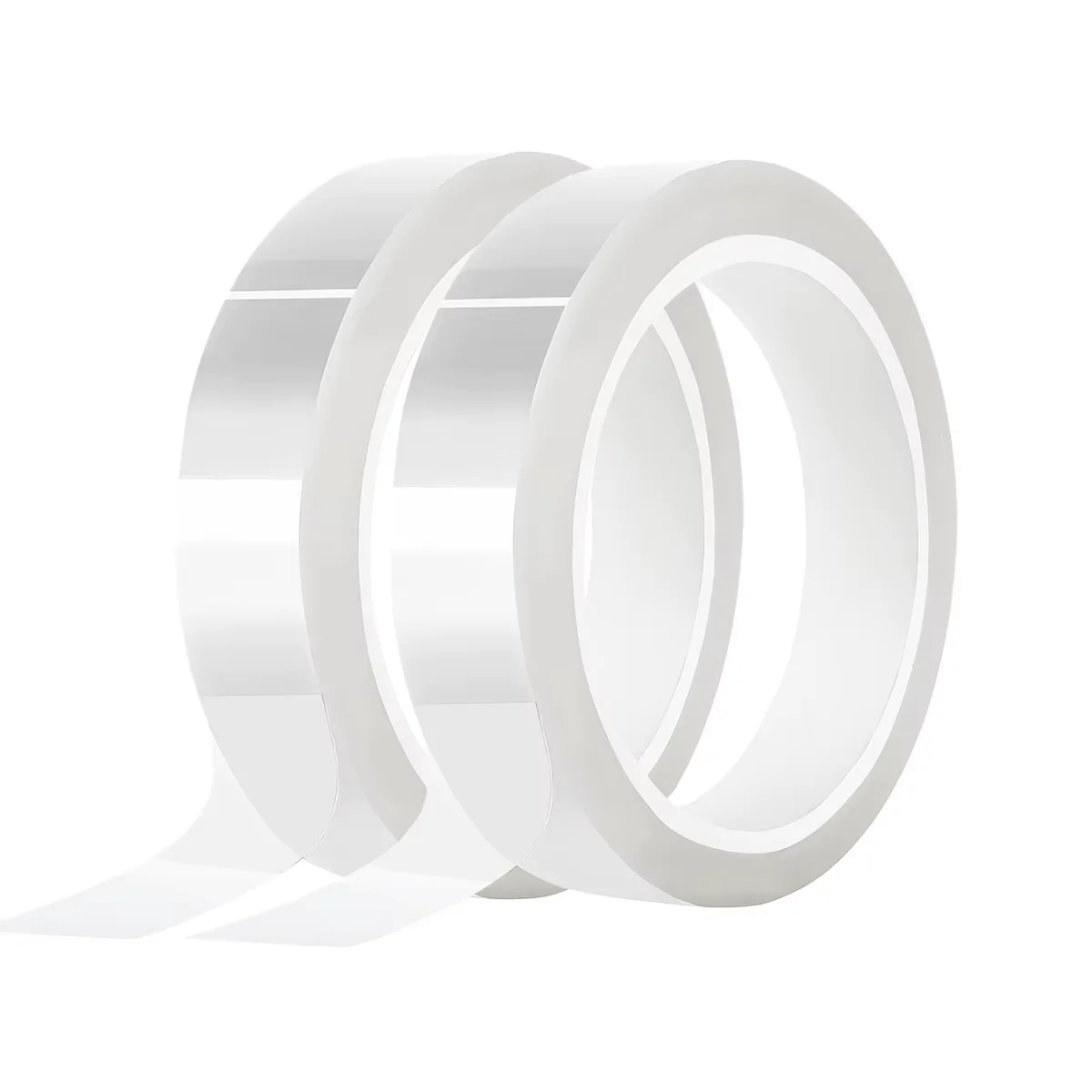 2/4 Rolls Heat Resistant Tape 20mm x 33m, No Residue High Temp Adhesive Tape for Heat Press, Sublimation, PCB & Soldering