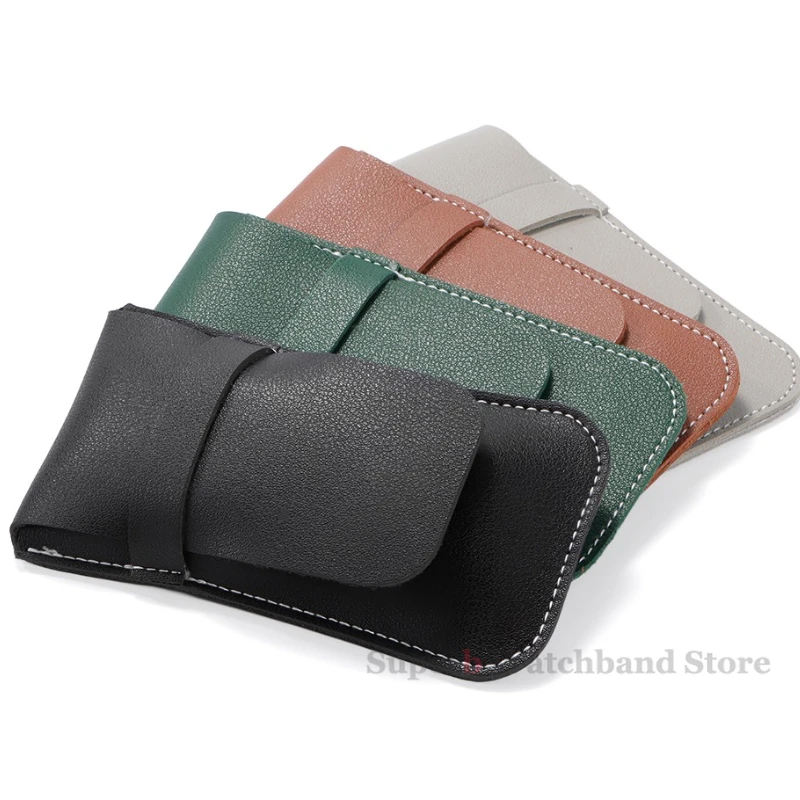 مشاهدة مقسم حقيبة ساعة اكسسوارات مكافحة الغبار شنطة هدايا فلنلت بو الجلود أكياس للمجوهرات ووتش تخزين حقائب للهدايا