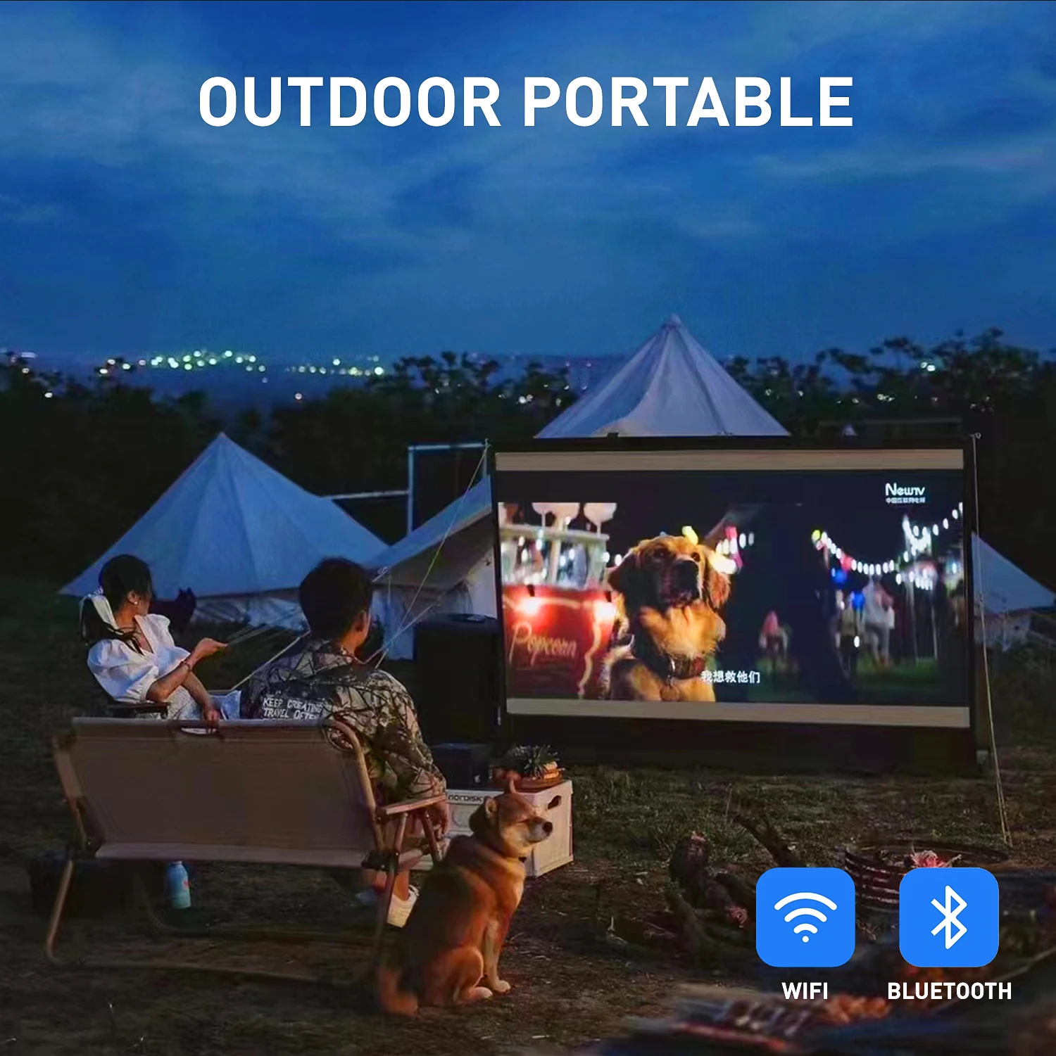Polaring-Projecteur vidéo numérique A1Pro Do Brazil, 1080P, 2.4G et 5G, 13000 lumens, 250Ansi, écran de jeu à domicile, camping