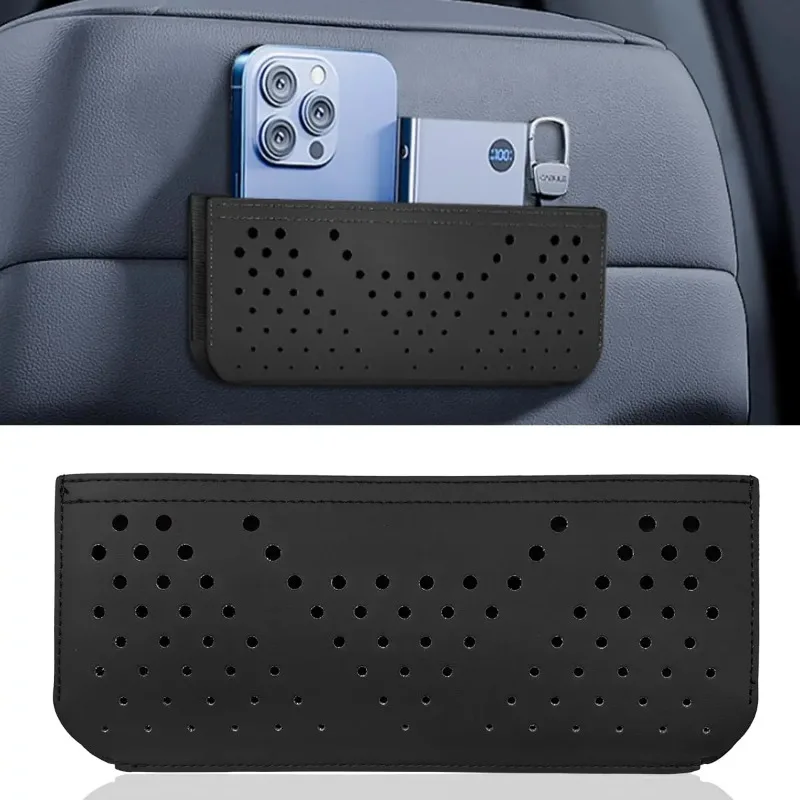 Paste-Type Multi-Function Net Pocket Storage Hanging Bag for Car Mobile Phone Bag Storage Box Supplies