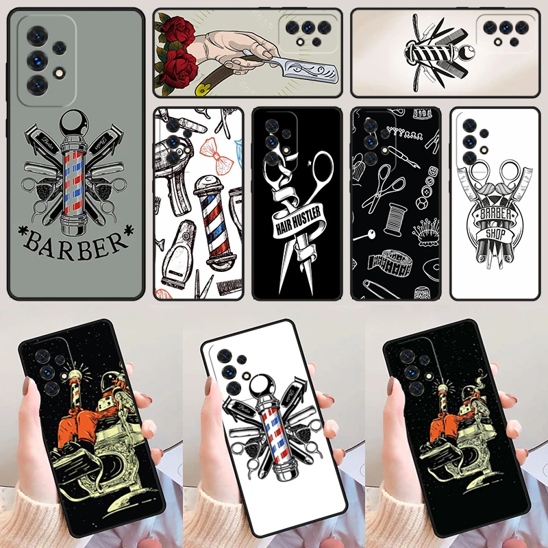 Barber Hair Stylist For Samsung Galaxy A52 A72 A73 A20e A21S A50 A70 A11 A12 A42 A31 A40 A51 A71 A32 A80 A91 Phone Case Cover