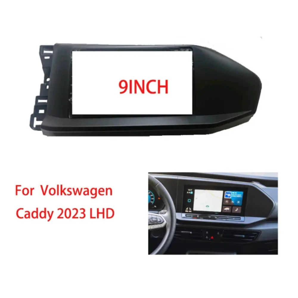 

Для VOLKSWAGEN CADDY 2023 LHD 9-дюймовый автомобильный радиоприемник GPS Панель видеоплеер Аудио ABS Dash 2Din Комплект крепления на раму Автомобильные инструменты