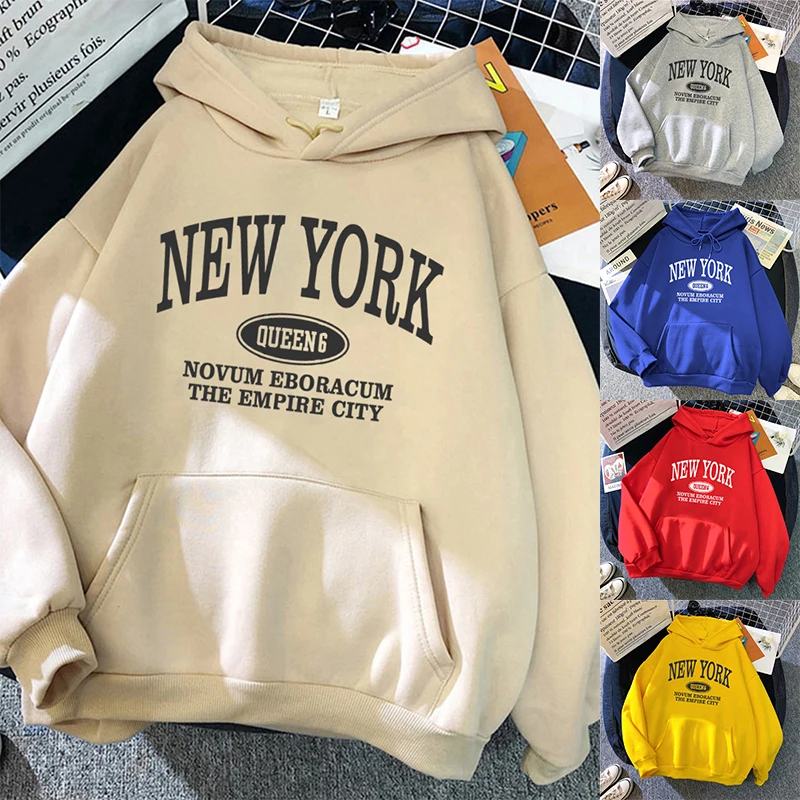 Letter hoodies for men and women, fashionable and simple long sleeved pullovers, street trend Harajuku oversized Y2k sportswear