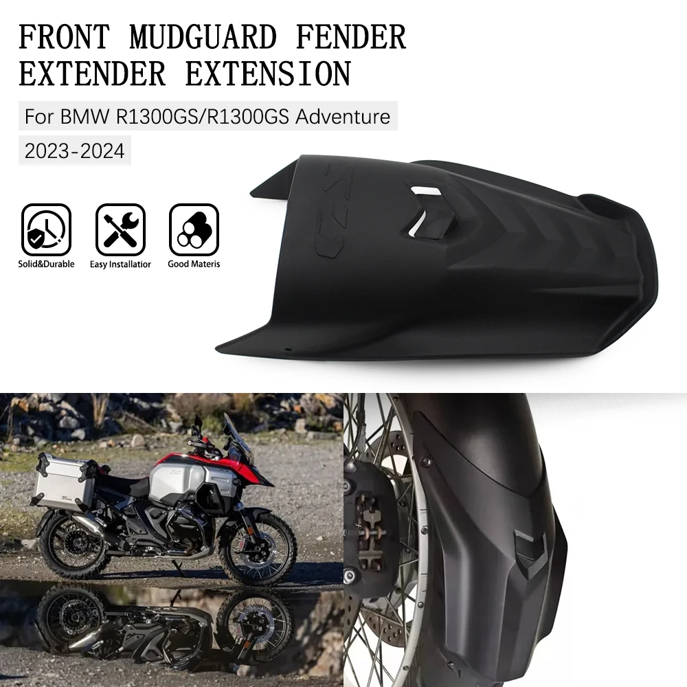 

Motorcycle NEW Accessories Front Mudguard Fender Extender Hugger Extension For BMW GS 1300 R1300GS R1300 GSA Adventure 2023 2024